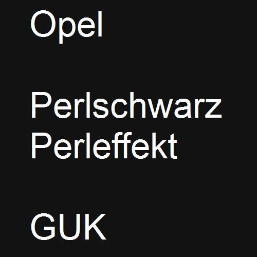 Opel, Perlschwarz Perleffekt, GUK.